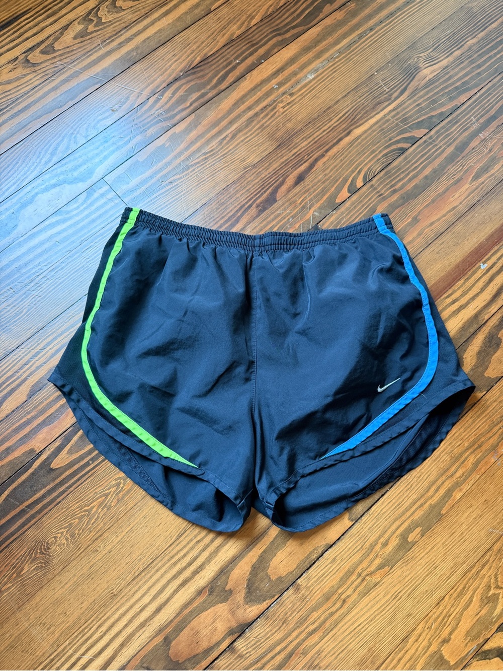 Nike Women’s Black Athletic Shorts with Colorful outlines